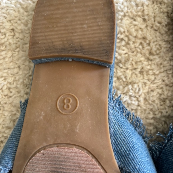 Denim Flat Sandals 8 - Picture 3 of 3